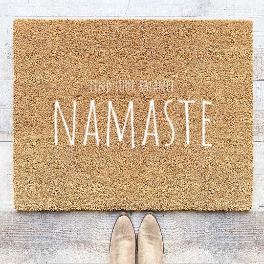 Yoga, Yoga Gift, Relax, Yoga Lover, Gift, Funny Coir Doormats