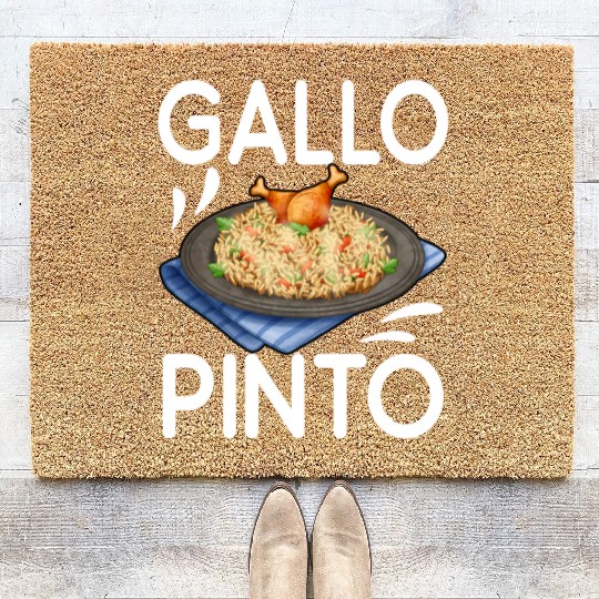 Gallo Pinto Costa Rican Cuisine Latin America Coir Doormats
