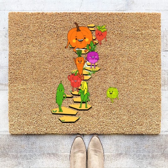 Farm Harvest Green Coir Doormats- From Garden to barn