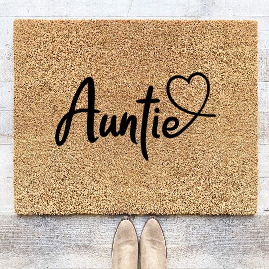 I Love My Aunt Cute Auntie Coir Doormats