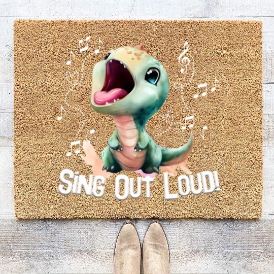 CX4 SING OUT LOUD W1U Coir Doormats