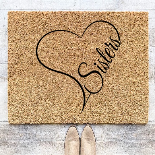 I Love My Sister Coir Doormats