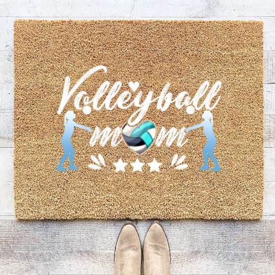 Volleyball Mom Volleyball Lover Funny Mothers Day Coir Doormats