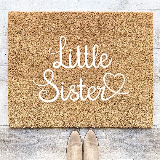 I Love My Little Sister Cute Little Sister Coir Doormats