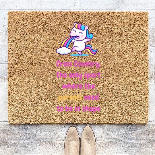 High School Running Coir Doormats, Cross Country Parent,