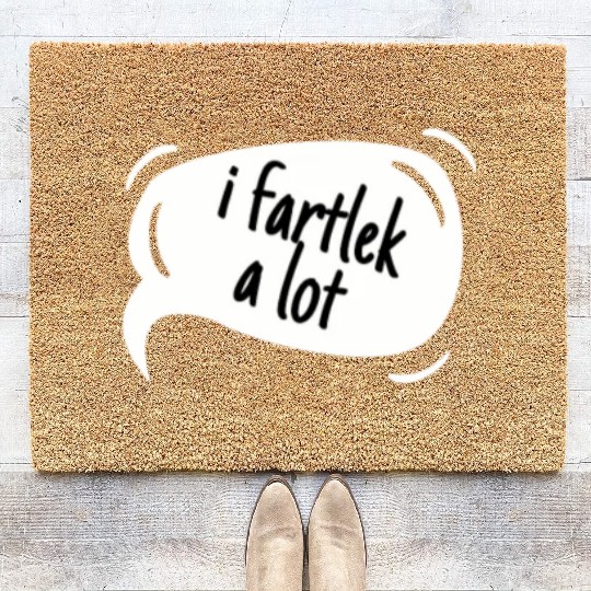 Cross Country Run Coir Doormats, I Fartlek A Lot, Unisex