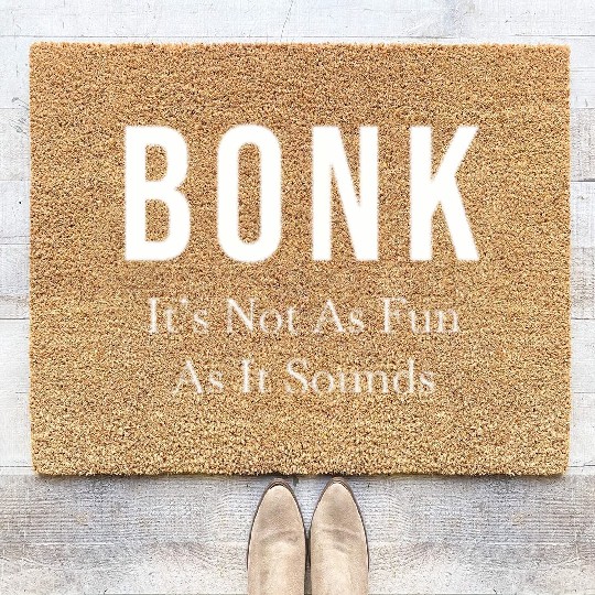 High School Running Coir Doormats, XC Run Bonk, Unisex's