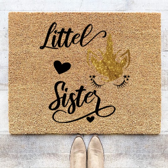 Big Sister Big Brother Little Sister Coir Doormats