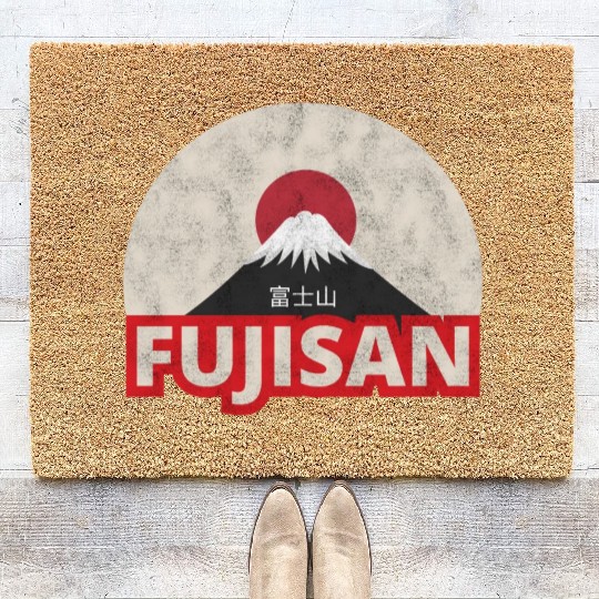 Japan Tokyo Mount Fuji Fujisan Coir Doormats