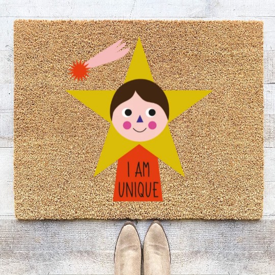 I Am Unique Words Of Affirmation Birthday Coir Doormats