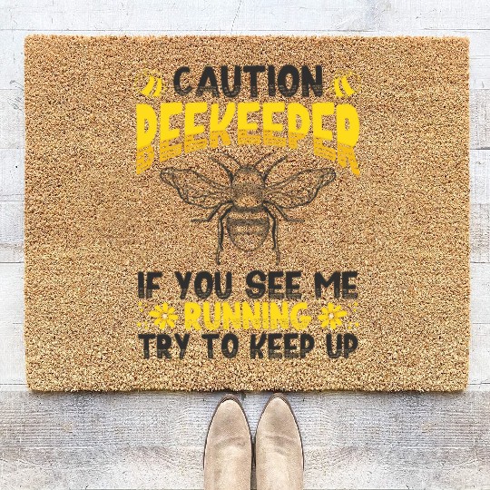 Beekeeper Idea Beekeeping Honey Bee Lover Coir Doormats