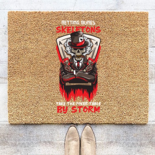 Poker Casino Poker Player Gambling Roulette Coir Doormats