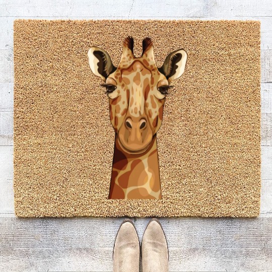 Giraffe Head Coir Doormats