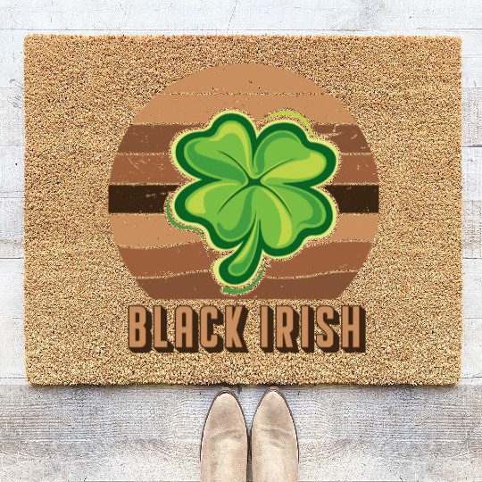 Patrick Day African Irish Coir Doormats