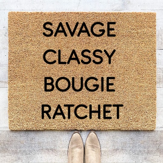 Savage Classy Bougie Ratchet Coir Doormats
