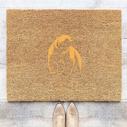 Bear Animal Grizzly Natures Coir Doormats