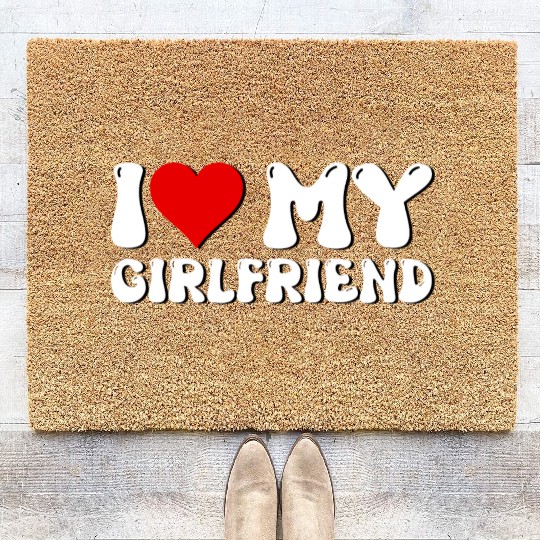 Groovy I Love My Girlfriend Coir Doormats