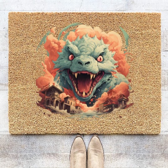 Kaiju: Cityscape Destructor Coir Doormats