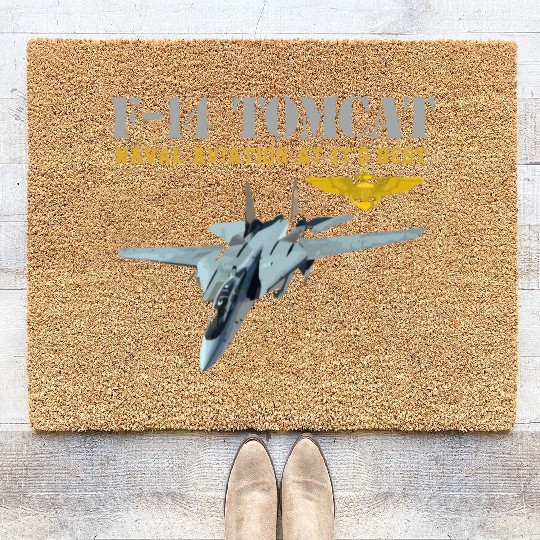 F 14 Tomcat Naval aviation Coir Doormats