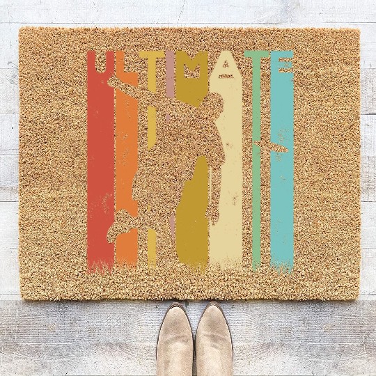 Ultimate Frisbee Frolf Disc Golf Flying Disc Sport Coir Doormats