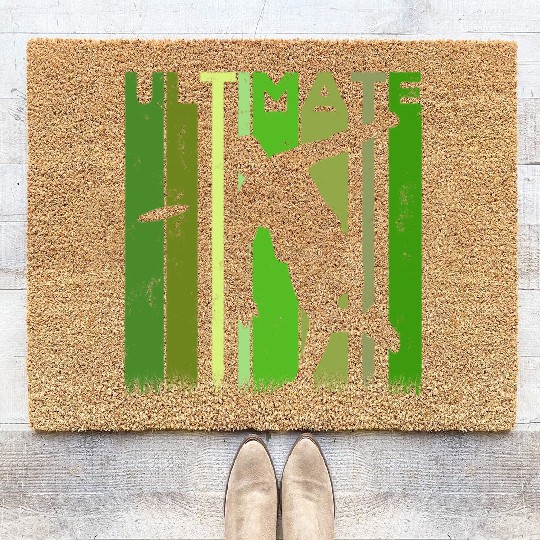 Ultimate Frisbee Frolf Disc Golf Flying Disc Sport Coir Doormats