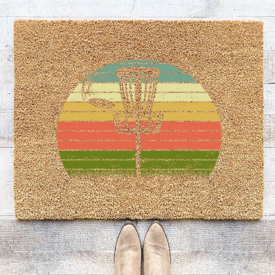 Ultimate Frisbee Frolf Disc Golf Flying Disc Sport Coir Doormats