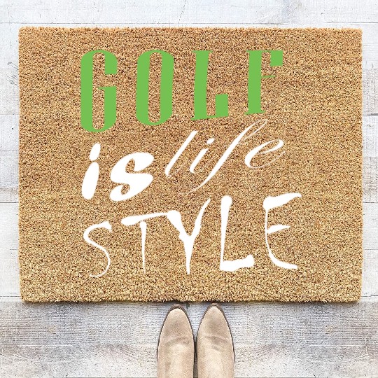 Golf Is Life Style Coir Doormats
