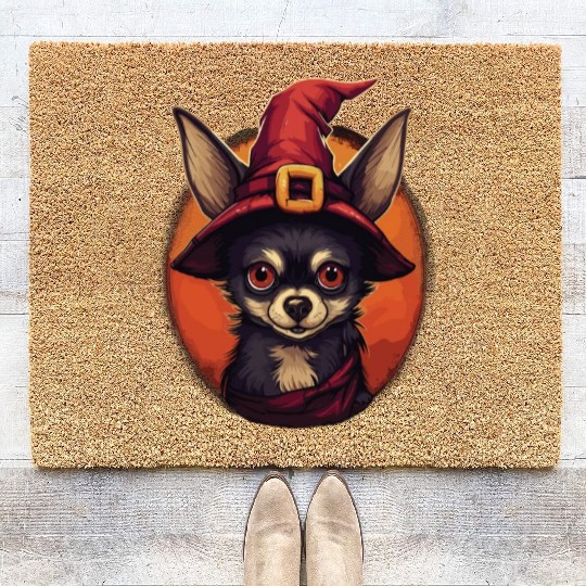 Chihuahua Halloween Puppy Trick Or Treat Dog Lover Coir Doormats