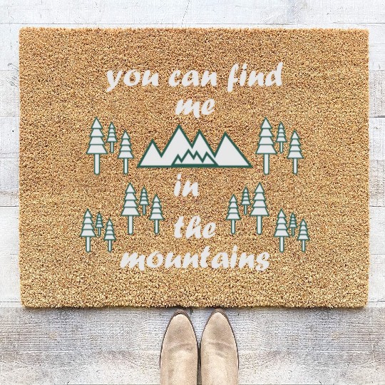 Take a Hike, Hiking Lover, Adventure, Nature. Coir Doormats