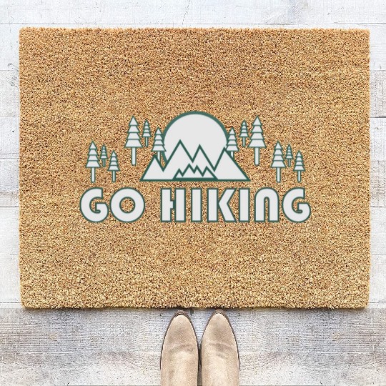 Take a Hike, Hiking Lover, Adventure, Nature. Coir Doormats