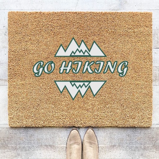 Take a Hike, Hiking Lover, Adventure, Nature. Coir Doormats