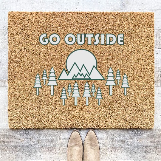 Take a Hike, Hiking Lover, Adventure, Nature. Coir Doormats