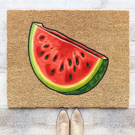 Watermelon Slice - Sweet Summer Vibes Coir Doormats