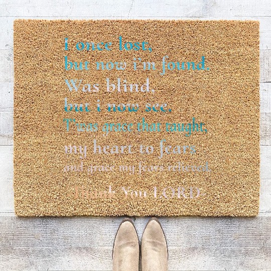 Thank you Lord gratitude thankful blessings Coir Doormats