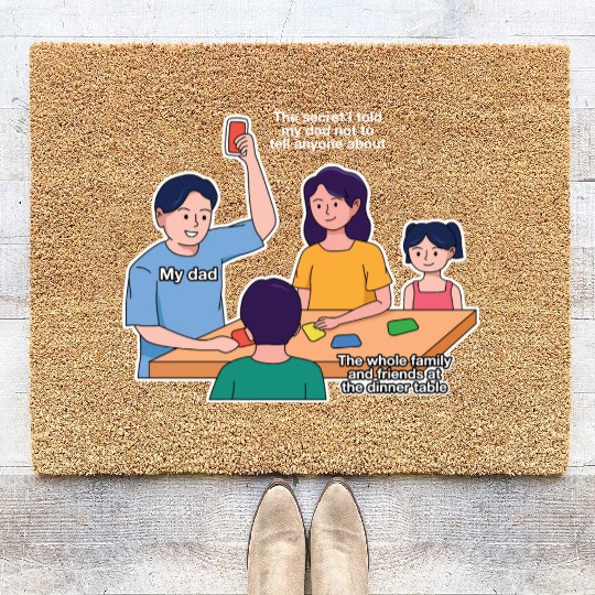 Father’s Day Secret Design Coir Doormats