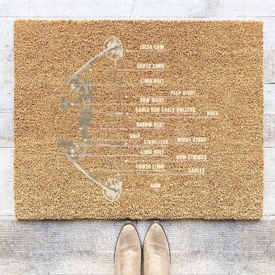 Outdoor Hunting Arch Anatomy Bow Definition Arrow Coir Doormats