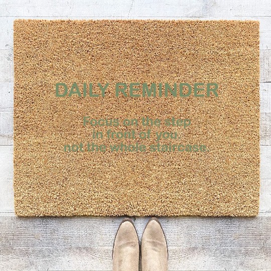 Daily Reminder Quote For An Affirmation Humanity Coir Doormats