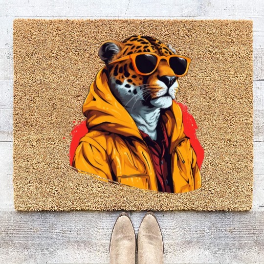 Street Style Cheetah | Cheetah Lovers Coir Doormats