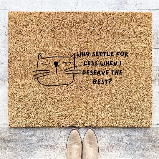 Cool Cat Meme Coir Doormats