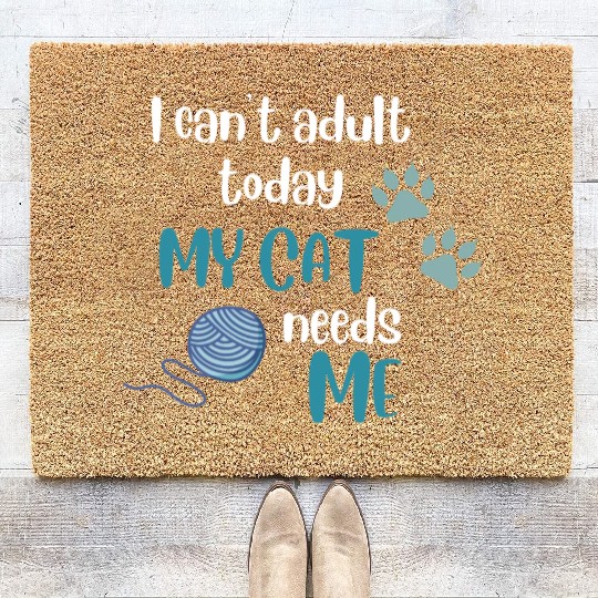Cat Meme Funny Coir Doormats