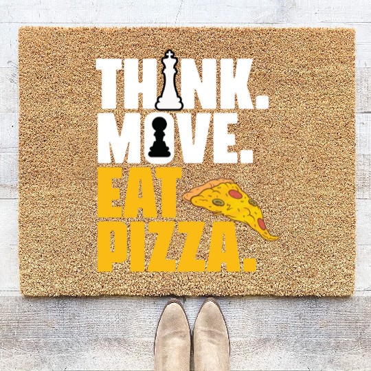 Funny Board Game Grandmaster For A Pizza Lover Coir Doormats