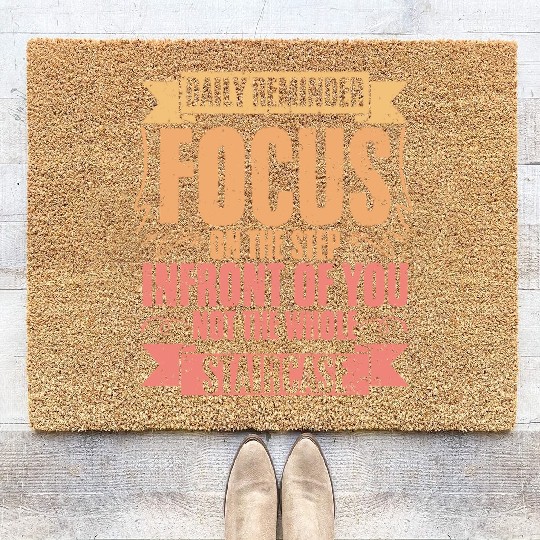 Daily Reminder Vintage Retro Affirmation A Coir Doormats