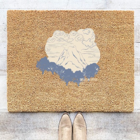 Ying And Yang Peace Of Mind Yoga Sayings Coir Doormats