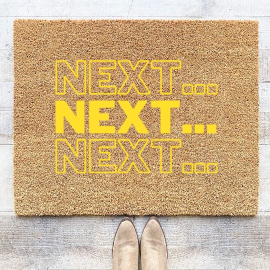 Yellow Next mysterious fun Coir Doormats