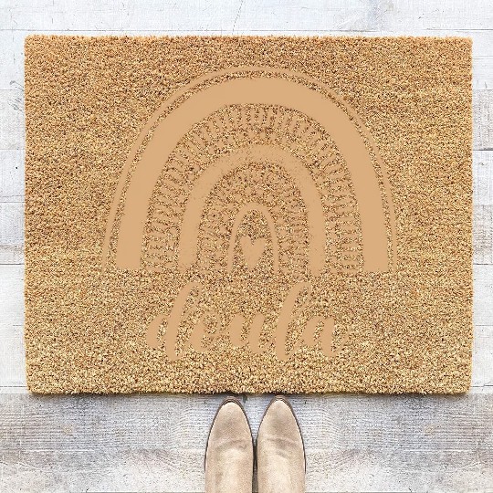 Doula Rainbow Leopard Birth Doulas Gift Coir Doormats