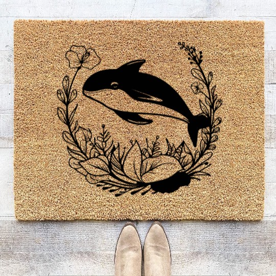 Whale Ocean Marine Coir Doormats