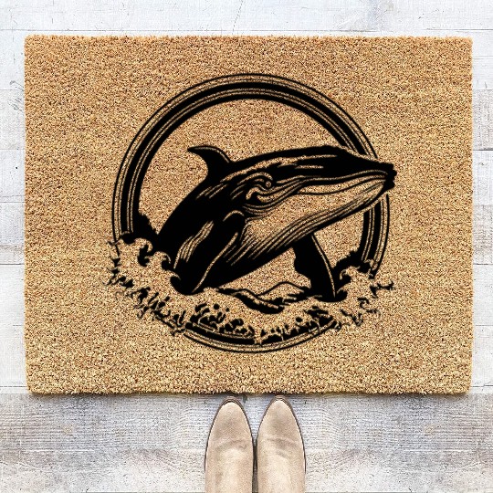 Whale Ocean Marine Coir Doormats