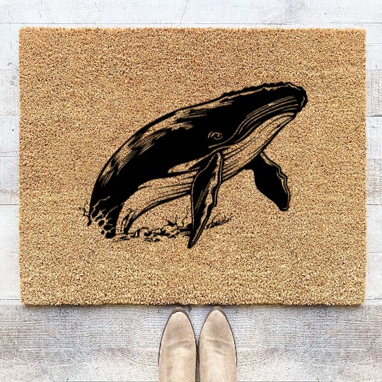 Whale Ocean Marine Coir Doormats