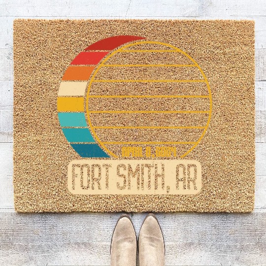 Total Solar Eclipse Arkansas 4 28 2024 Coir Doormats