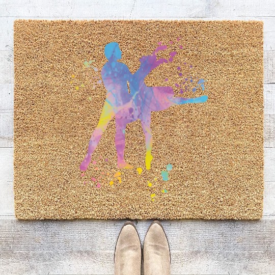 Ballet Dance Couple Woman Ballerina Coir Doormats